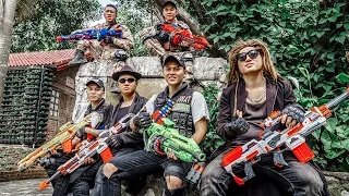 LTT Game Nerf War : COPS SEAL X Nerf Guns Fight Famous Gang Rocket Destroy Dark Plan