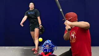 Can We Get A Hit VS A Softball Legend!?