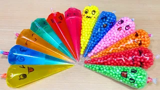 Making CRUNCHY Slime with Funny Piping Bags!! Satisfying Video #55