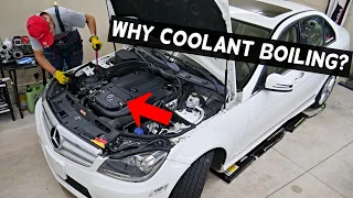 WHY COOLANT ANTIFREEZE BOILING OVERHEATING MERCEDES W203 W204 W205 C180 C200 C220 C230 C250 C300