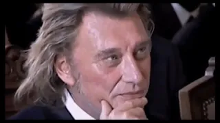 Johnny à son mariage à la mairie de Neuilly-sur-Seine (25.03.1996)