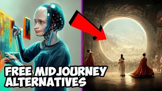 The BEST 5 FREE Alternatives To Midjourney AI Art Generator... (Free AI Art Tutorial)