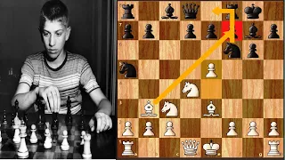14 Year Old Bobby Fischer Trap Grand Master Queen in 10 Move ||Hindi|| Sicilian Defense, Dragon