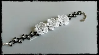 Serenity, Seed bead Bracelet/How to make beaded jewelry at home/Pulsera Tutorial diy