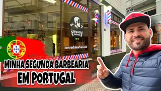 MONTEI MINHA SEGUNDA BARBEARIA EM PORTUGAL - (Conrado Vlogs)