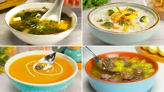4 Quick & Easy SOUP RECIPES || SUPER DELICIOUS Soups in 35 Minutes or Less! Recipes by Always Yummy!