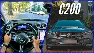 New 2022 Mercedes-Benz C200 - HORRIBLE BUILD QUALITY | City Test Drive POV | 0-100 | Infotainment