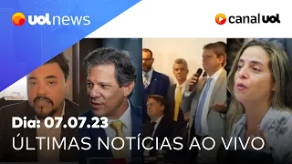 Reforma tributária, Tarcísio x Bolsonaro, Fernanda Melchionna ao vivo, Carf, Moraes e + | UOL News