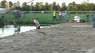 World Record -- Canal jumping (with pole, 20.41 metres)