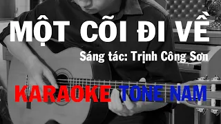 Một Cõi Đi Về - Karaoke Guitar - Tone Nam Trầm