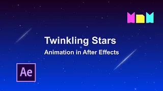 Twinkling Stars and Falling Stars Animation in After Effects | After Effects Tutorial