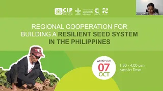 Event "Regional Cooperation for Building a Resilient Seed System in the Philippines"