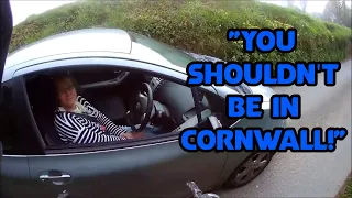 "You Shouldn't Be In Cornwall!" UK Bikers vs Stupid, Angry People and Bad Drivers #134