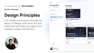UI/UX Livestream -- Design Principles