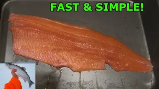 HOW TO Clean a RAINBOW TROUT!!! (Quick & Easy BONELESS Fillet!)