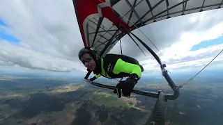 Spring flight on a Hang Glider ended to early :)