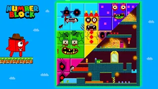 The BIGGEST Zombie Numberblocks in Mario maze | New Meta Numberblocks Standing Tall | Game Animation