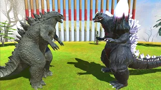 Godzilla 2014 VS Space Godzilla - Animal Revolt Battle Simulator