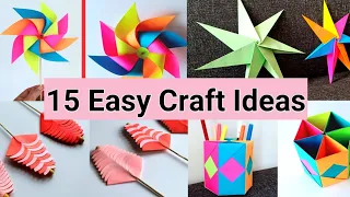 15 Easy Craft Ideas | 15 Unusual Paper Craft You Will Adore | School Craft Ideas | DIY Craft Ideas