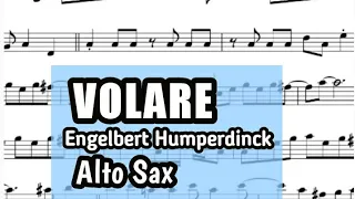 Volare Alto Sax Sheet Music Backing Track Play Along Partitura