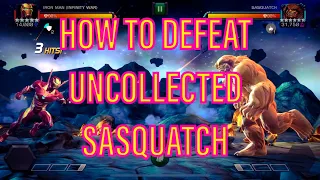 How To Defeat Uncollected Sasquatch | Marvel Contest Of Champions