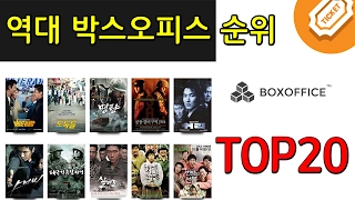 역대 ( 박스오피스 순위 TOP 20 ) 영화 최다 관객수 순위