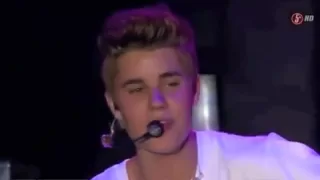 Justin Bieber Singing One Time Acoustic 2012