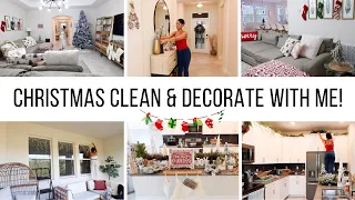 CLEAN & DECORATE WITH ME FOR CHRISTMAS 2023! // Jessica Tull cleaning motivation