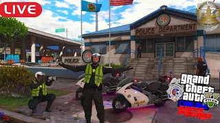 LIVE: GTA 5 FiveM Kuffs Police Roleplay (Two Wheels of Steel: Motorbike Patrol)