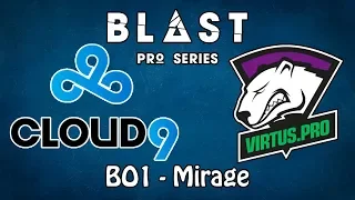 Cloud9 vs Virtus.pro [Mirage] Highlights - BLAST Pro Series Istanbul 2018