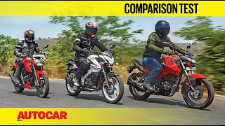 TVS Apache RTR 160 4V vs Bajaj Pulsar NS160 vs Hero Xtreme 160R | Comparison | Autocar India