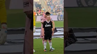 This kid couldn’t believe he was next to Messi 😂❤️