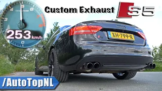 AUDI S5 4.2 V8 *CRAZY* Exhaust SOUND ACCELERATION & POV TOP SPEED by AutoTopNL