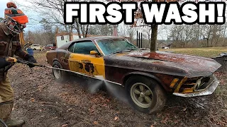 FIRST WASH in 40 Years! | 1970 Mustang Mach 1 Restoration Ep. 5