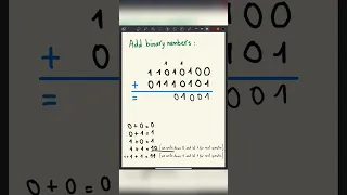 How to add binary numbers together?
