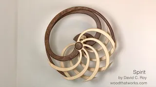 Spirit Kinetic Sculpture introduction and winding by David C. Roy