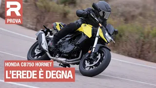 Honda CB750 Hornet 2023 - Prova - ecco come va su strada la nuova naked media giapponese