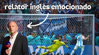 RELATOR INGLÉS 🇬🇧 se emociona ARGENTINA campeón del mundo (último penal)