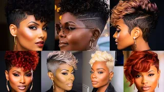 2024 Best Pixie Style Hairstyles and Haircuts for Black Women Ideas | Pixie Haircuts Picture Ideas