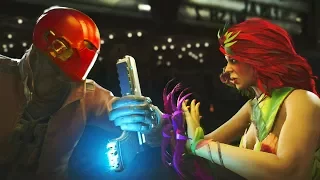 Injustice 2 - Red Hood vs Poison Ivy - All Intro Dialogue, Super Moves And Clash Quotes