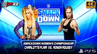 FULL MATCH - Charlotte Flair vs. Ronda Rousey - Smack Down Women's Championship: Smack Down