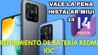 RENDIMIENTO DE  BATERIA REDMI 10C MIUI 14 VALE LA PENA #redmi10c #android11 #android12 #miui14