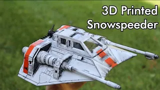 3D Printed Star Wars Snowspeeder / Build Timelapse