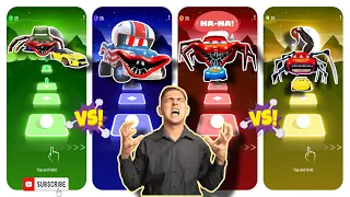 Wingo eater vs Mater the greater eater vs Mcqueen eater vs Mcqueen eater scorpion | tiles hop 😎