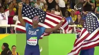 Athletics | Men's 100m - T11 Final | Rio 2016 Paralympic Games