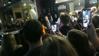 tom holland coming out of stage door blink and miss him