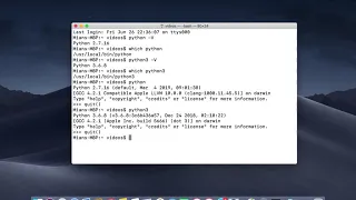 How to find if python is installed or not on Mac