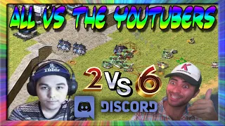 2 vs 6 All vs the YouTubers Red Alert 2 Yuri's Revenge Online Multiplayer with friends on Discord