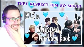 BTS babying Jungkookie Reaction!