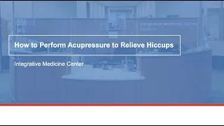 How to perform acupressure to relieve hiccups